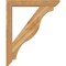 Ekena Millwork Funston Slat Rough Sawn Bracket w/ Offset Brace, Western Red Cedar, 6"W x 36"D x 44"H BKT0604X36X44FST06RWR - alternate 3